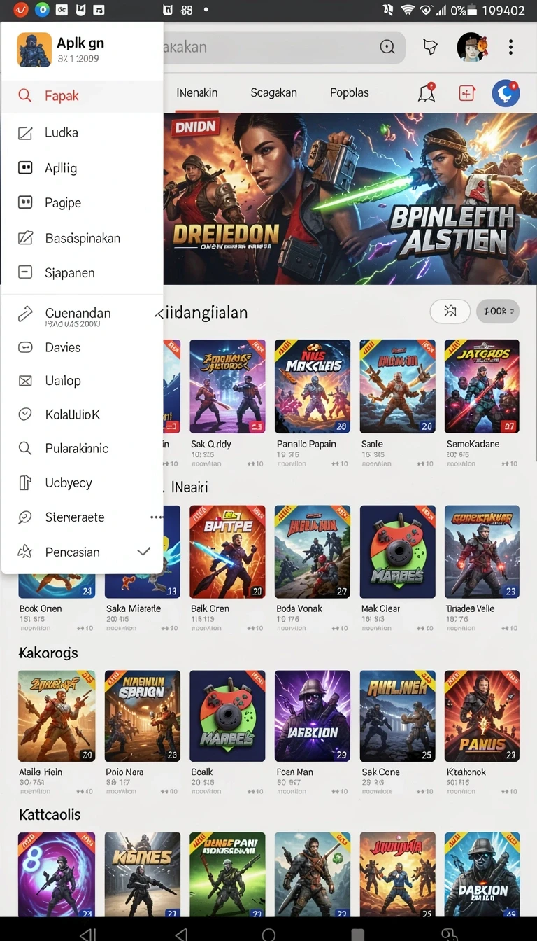 Beragam pilihan permainan menarik dalam aplikasi kakwin APK Terbaru 2026 untuk Semua Perangkat.
